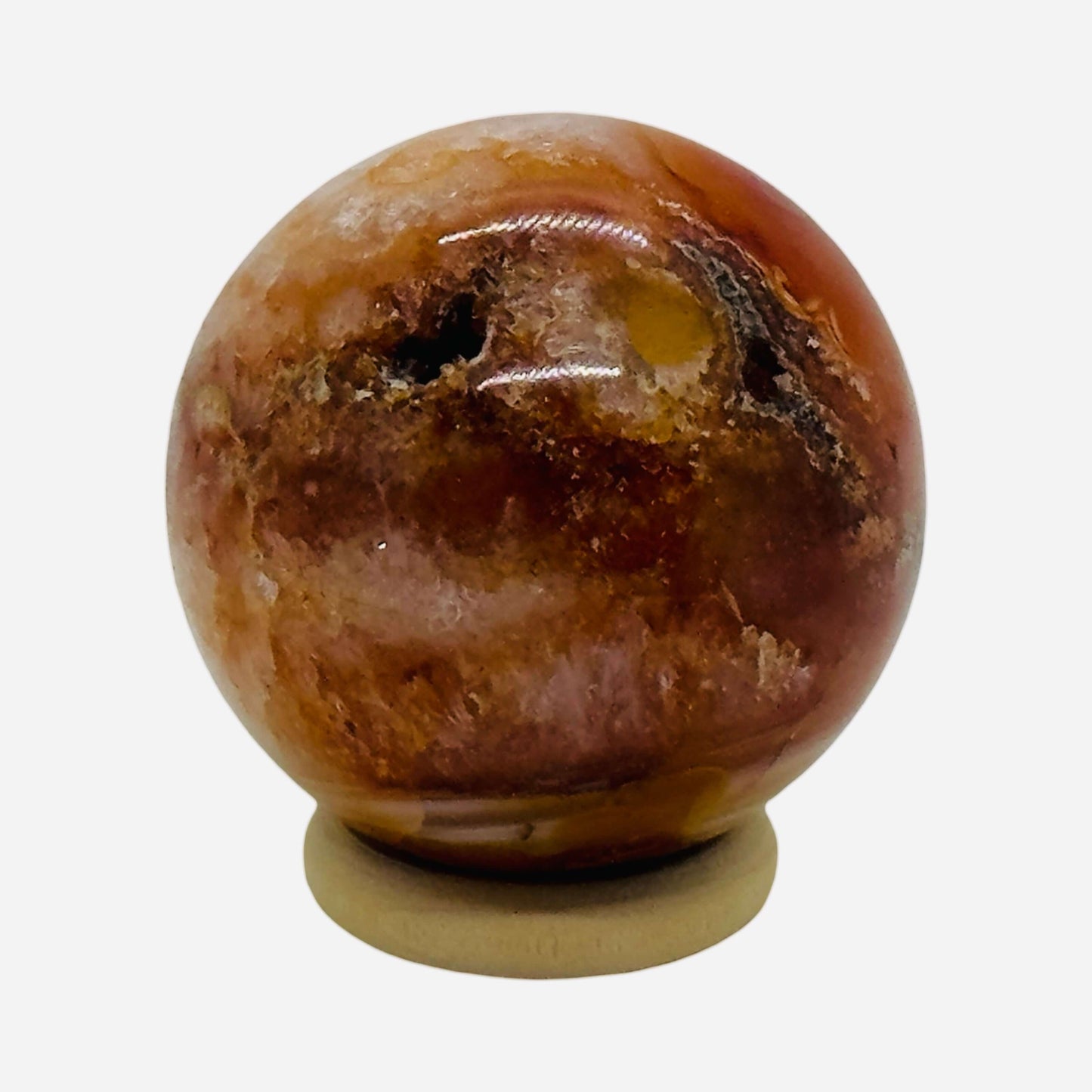 Sacred Carnelian Crystal Sphere