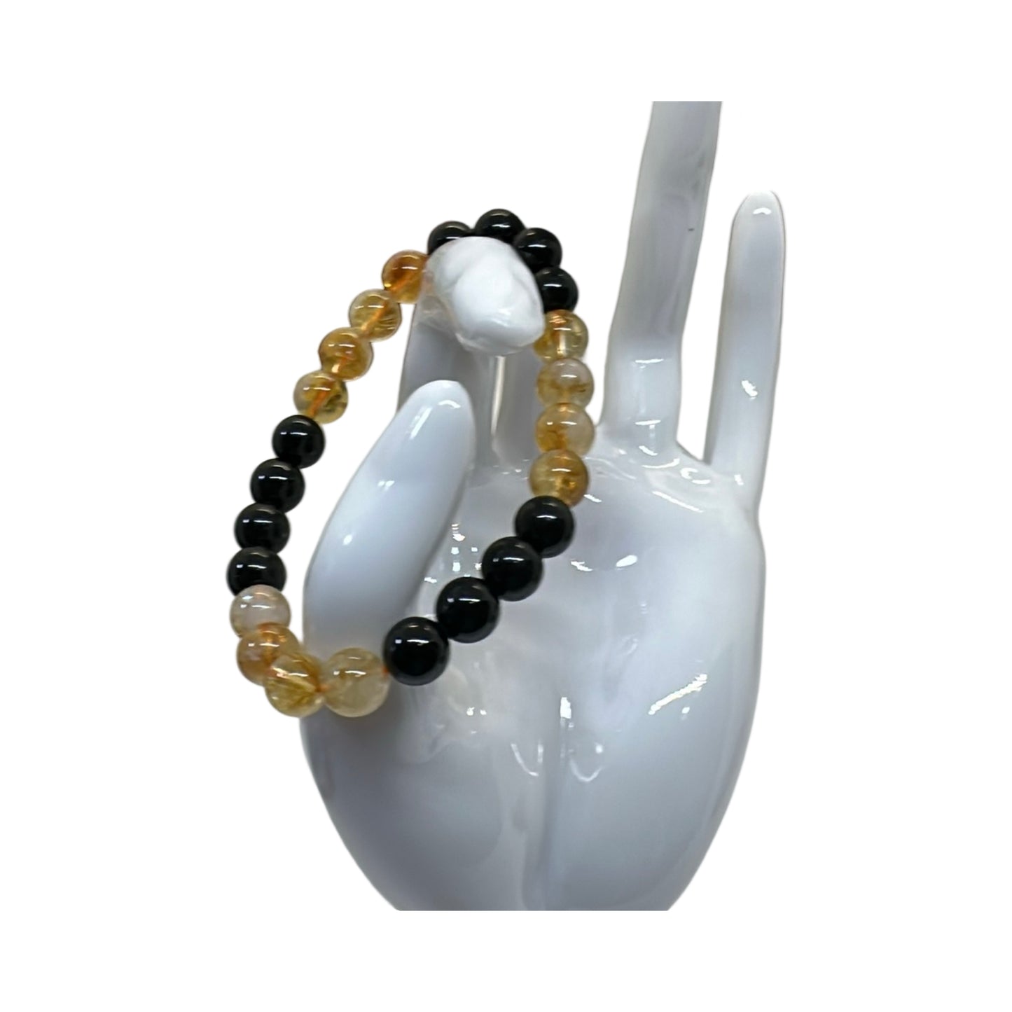 Black Obsidian & Citrine Bracelets - ZenBalance Duo Bracelet