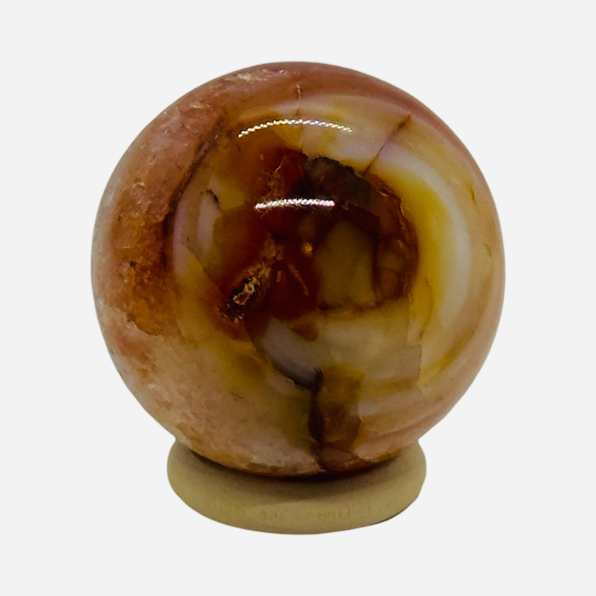 Sacred Carnelian Crystal Sphere